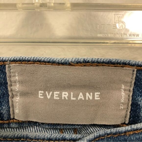 Everlane Women's High Rise Skinny Light Wash Blue Jeans size 27 regular - Picture 2 of 4